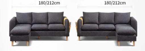 Ghế sofa gia đình bọc nỉ cao cấp GHS-8373