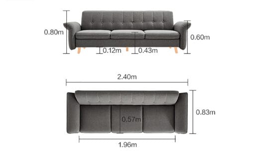 Mẫu ghế sofa văng thiết kế thông minh GHS-8397